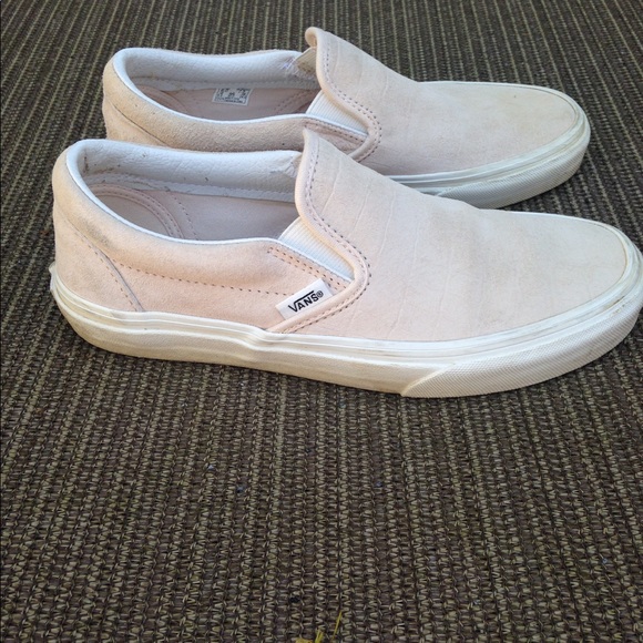vans slip on pink croc